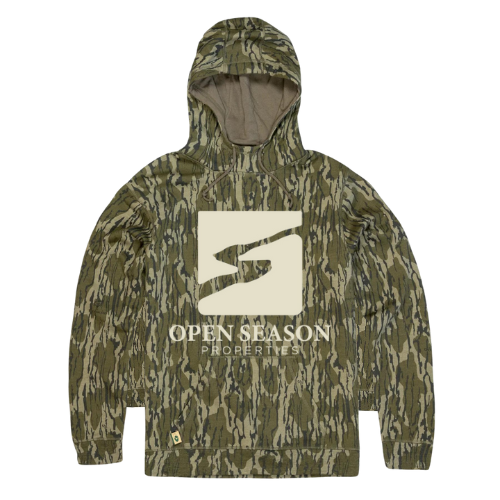 Original Bottomland Vintage Hoodie with Open Season Properties Logo