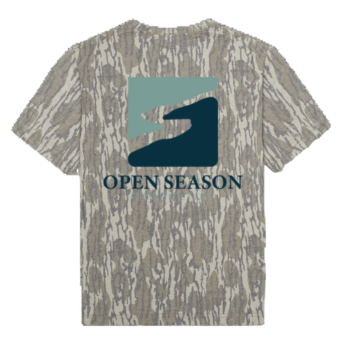 Short Sleeve Bottomland Vintage Tee with Open Season Properties Logo
