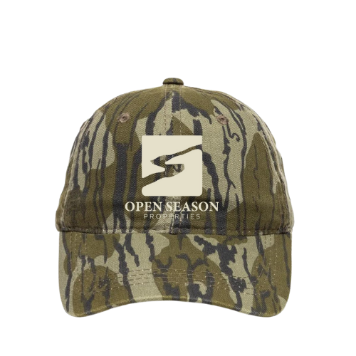 Bottomland Solid Back Hat with Open Season Properties Logo