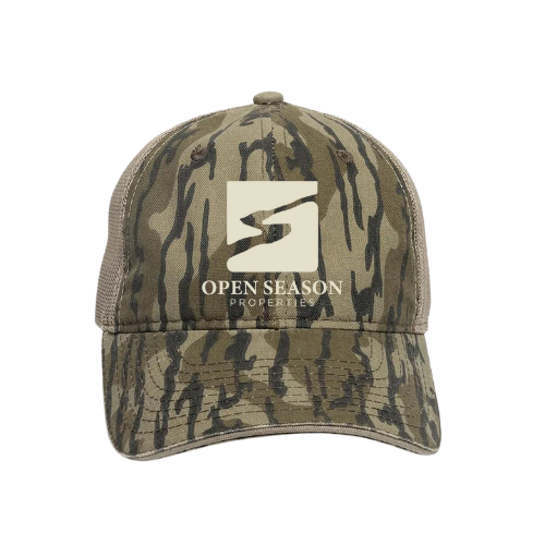 Bottomland Mesh Back with Open Season Properties Logo