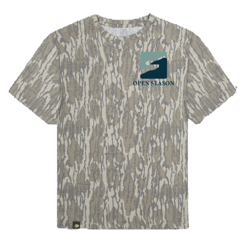 Short Sleeve Bottomland Vintage Tee with Open Season Properties Logo