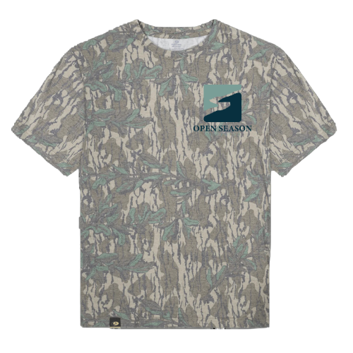 Short Sleeve Greenleaf Vintage Tee with Open Season Properties Logo