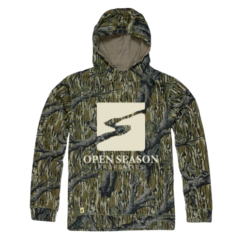 Original Treestand Vintage Hoodie with Open Season Properties Logo